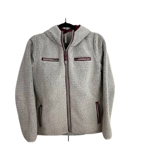 KUHL Sherpa Fleece Jacket Women’s S Hooded Full Zip Pockets - Picture 1 of 5